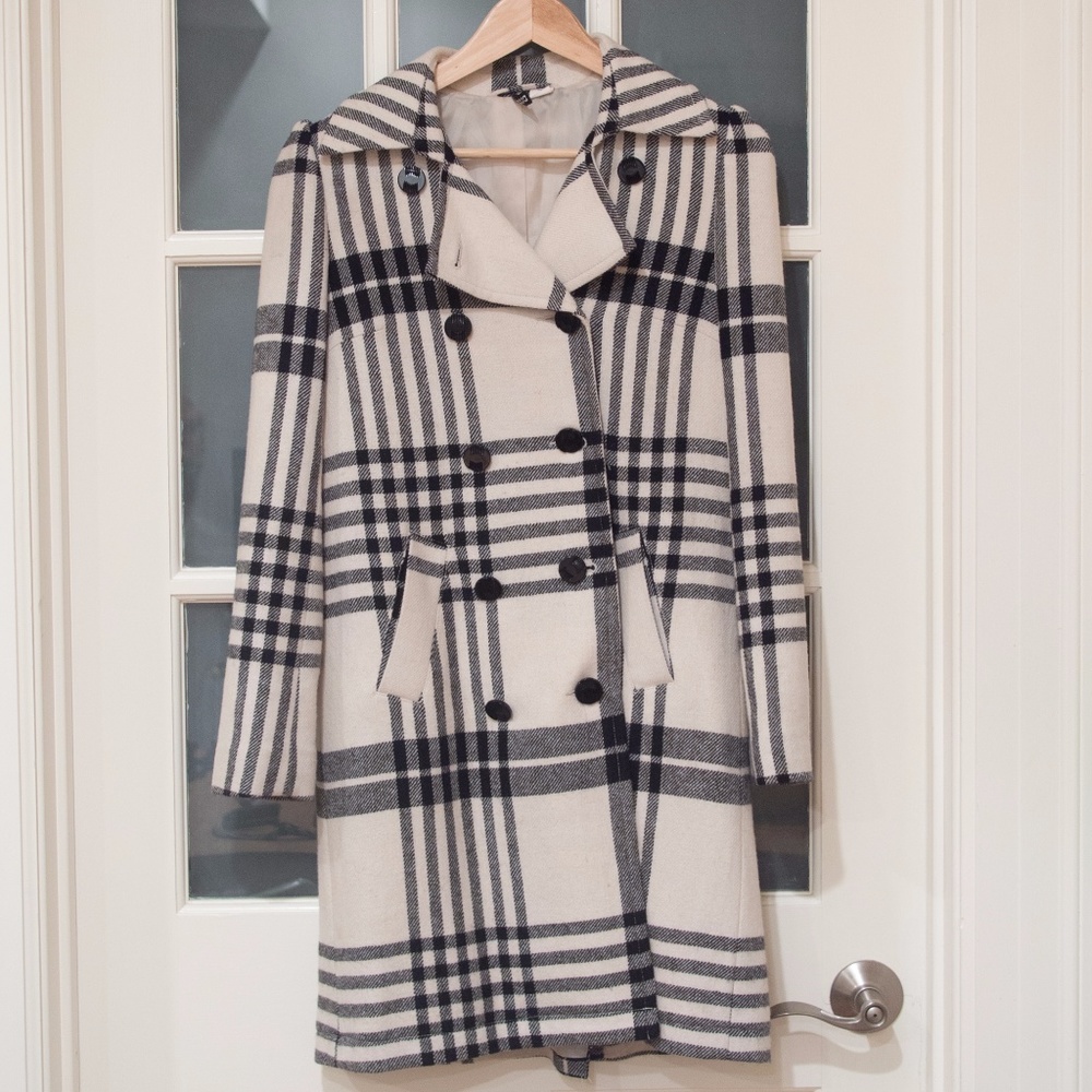 H&M Plaid Coat